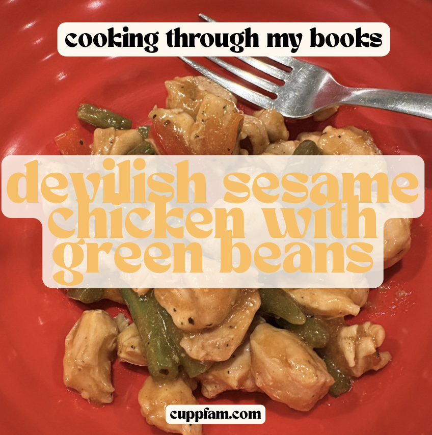 Cooking Through My Books : Devilish Sesame Chicken